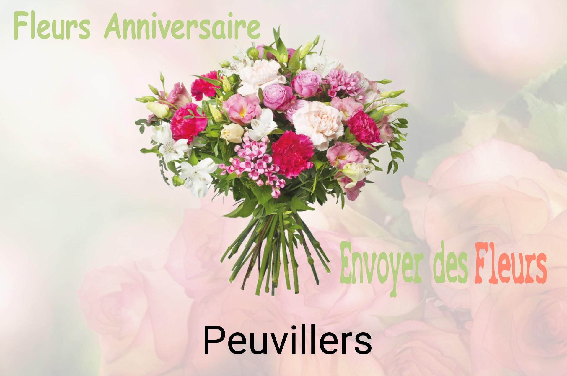 Bouquet de fleurs d’anniversaire livré à Peuvillers