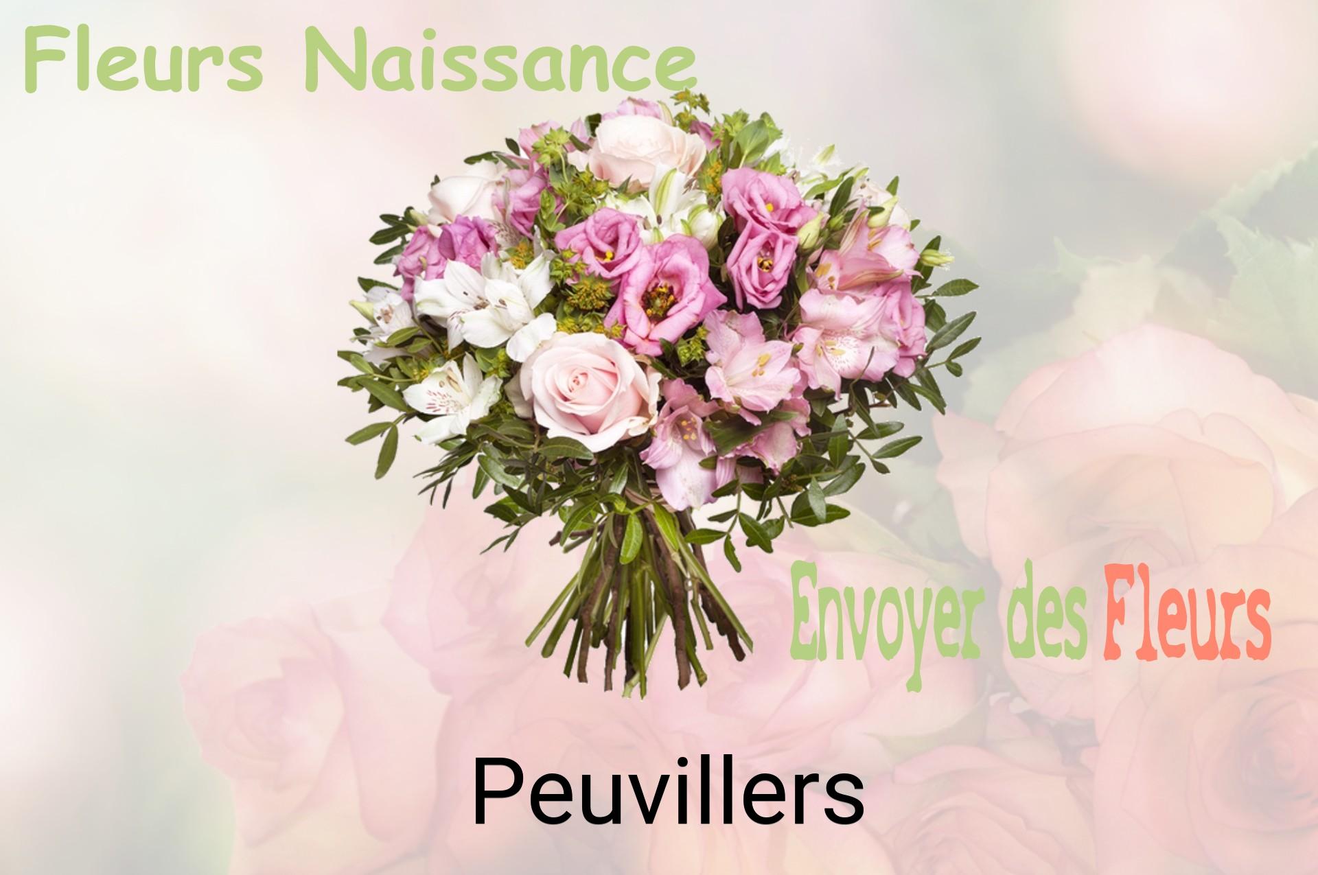 Bouquet de fleurs de naissance livré à Peuvillers