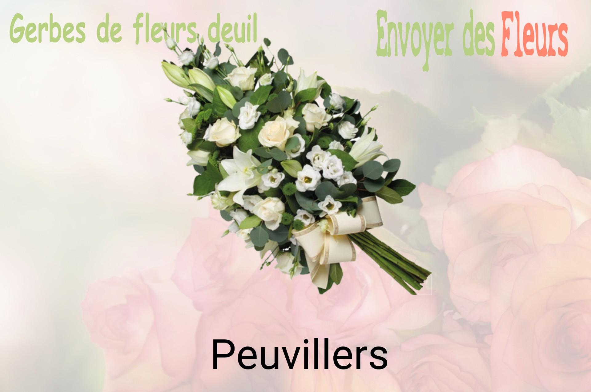 Gerbe de fleurs de deuil livrée à Peuvillers